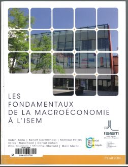 Couverture du manuel de macroéconomie de l'ISEM