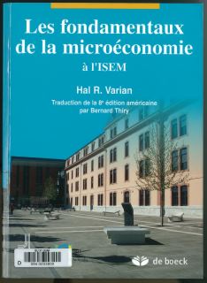 Couverture du manuel de microéconomie de l'ISEM